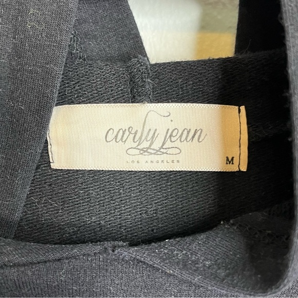 CJLA Carly Jean Malibu Hoodie Black White M VGUC - Picture 10 of 11